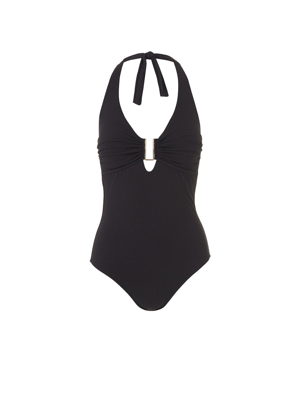 Tampa Black Pique Swimsuit