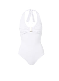 tampa white zigzag halterneck utrim onepiece swimsuit 2019