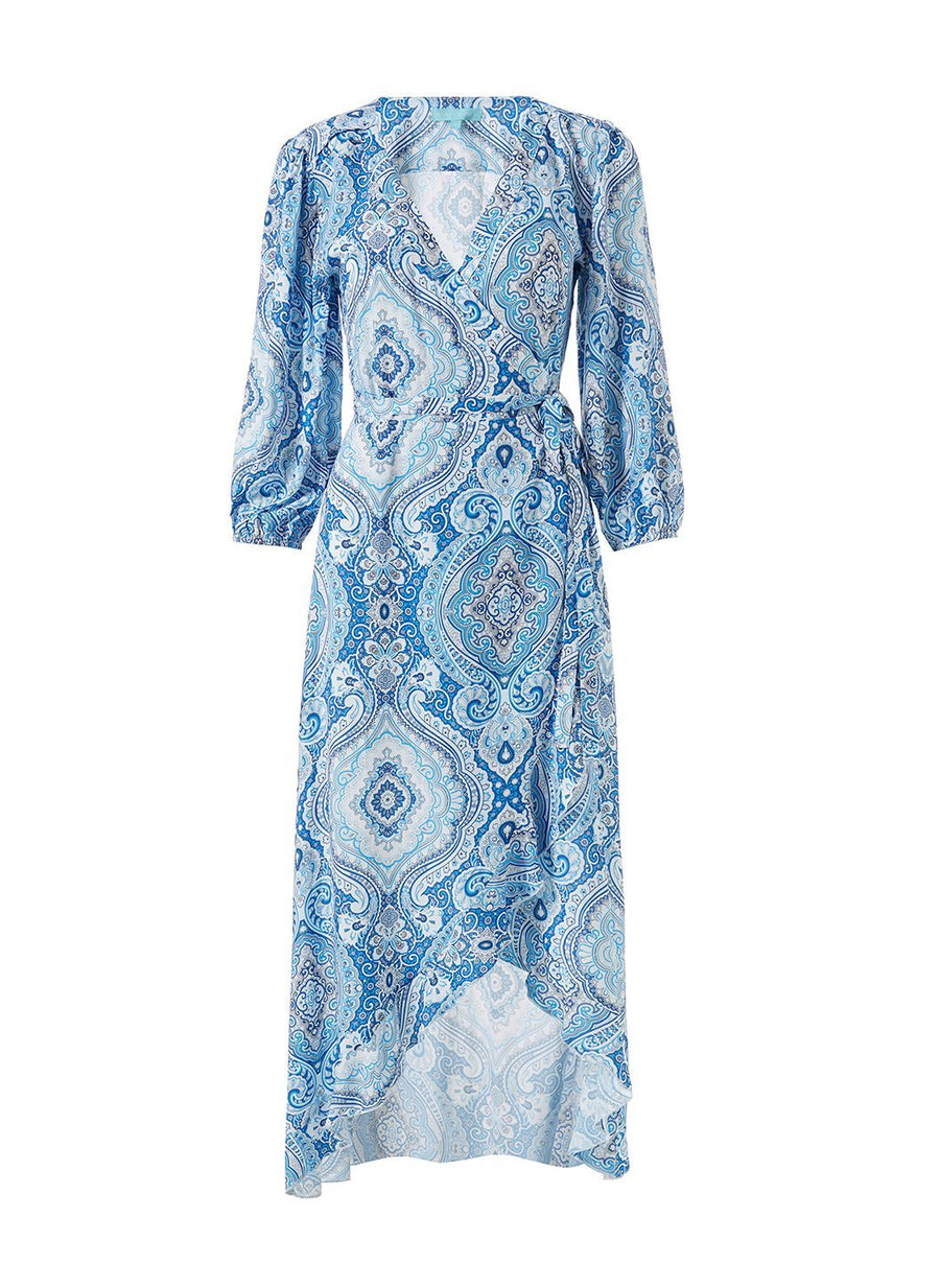 Taylor Blue Paisley Dress | Official Site