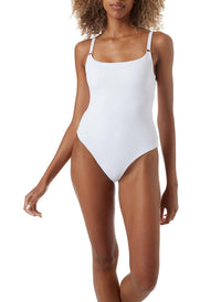 tosca white ring trim over the shoulder swimsuit model_P