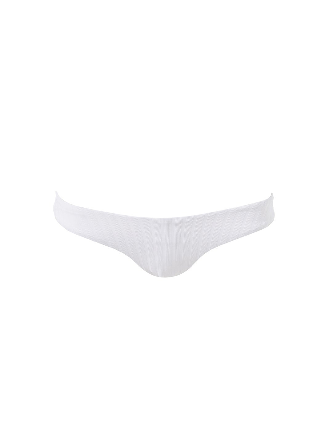 Toulouse White Ribbed Bikini Bottom