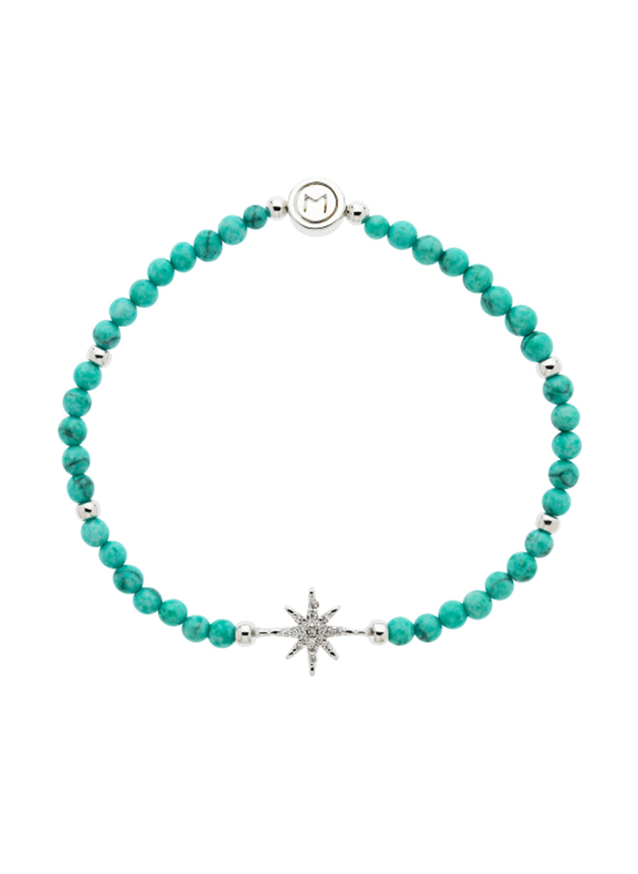 Turquoise Swarovski Crystal Star Bracelet