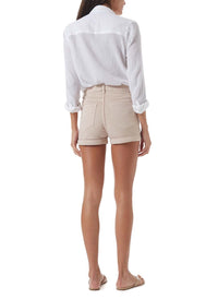 yanni tan high waisted shorts model_B_2